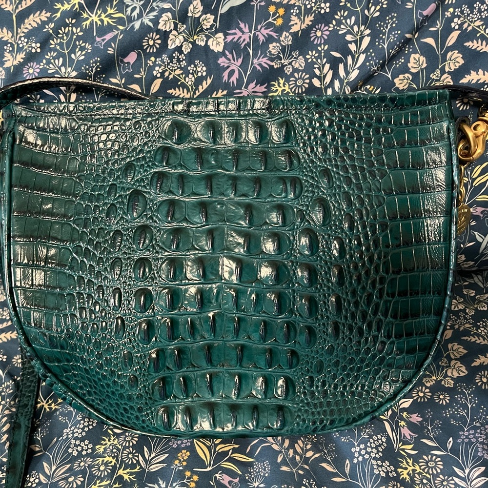 Brahmin Teal Crossbody Bag